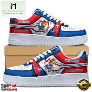 Custom Name Kansas Jayhawks Air Force 1 Shoes