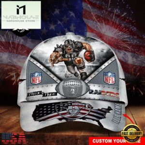 Custom Name Las Vegas Raiders NFL Super Bowl LIX Baseball Cap