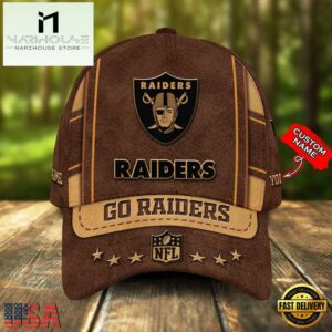 Custom Name Las Vegas Raiders Nfl Team Sport Baseball Cap