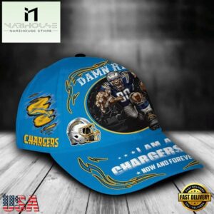 Custom Name Los Angeles Chargers NFL Mascot Damn Right Sport Baseball Cap