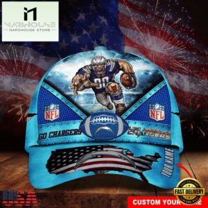 Custom Name Los Angeles Chargers NFL Super Bowl LIX Baseball Cap