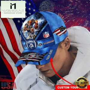 Custom Name Los Angeles Rams NFL Super Bowl LIX Baseball Cap