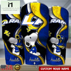 Custom Name Los Angeles Rams NFLSport Team Tumbler
