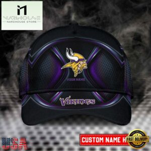 Custom Name Minnesota Vikings NFL Classic Baseball Cap