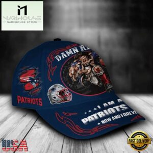 Custom Name New England Patriots NFL Mascot Damn Right Football Team Baseball Cap