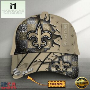 Custom Name New Orleans Saints Classic Baseball Cap