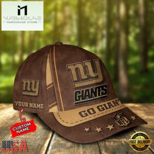 Custom Name New York Giants Nfl Team Sport Baseball Cap