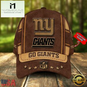 Custom Name New York Giants Nfl Team Sport Baseball Cap
