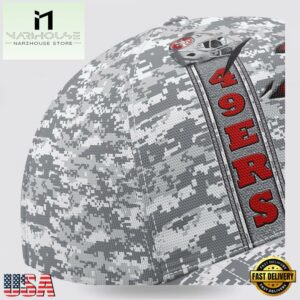 Custom Name NFL 49ers Camo US Classic Baseball Cap