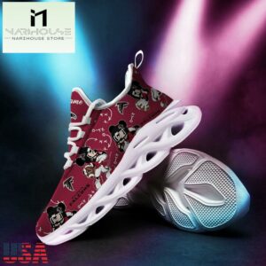 Custom Name NFL Atlanta Falcons Mickey Mouse Max Soul Shoes