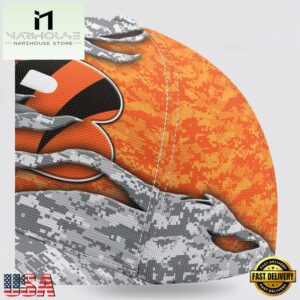 Custom Name NFL Bengals Camo US Classic Baseball Cap