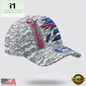 Custom Name NFL Bills Camo US New Design Baseball Cap 9 Custom Name NFL Bills Camo US Classic Baseball Cap