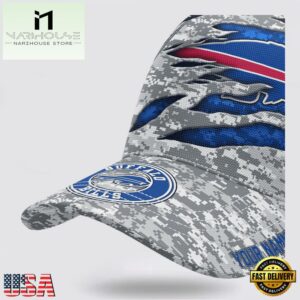 Custom Name NFL Bills Camo US New Design Baseball Cap 11 Custom Name NFL Bills Camo US Classic Baseball Cap