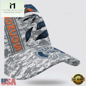 Custom Name NFL Broncos Camo US Classic Baseball Cap