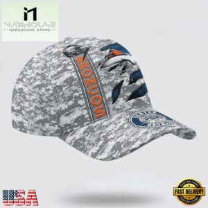 Custom Name NFL Broncos Camo US Classic Baseball Cap