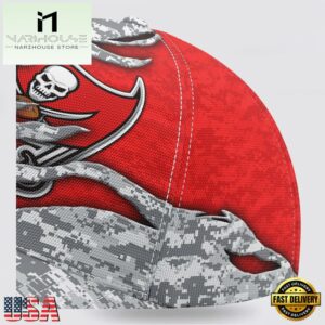 Custom Name NFL Buccaneers Camo US Classic Baseball Cap