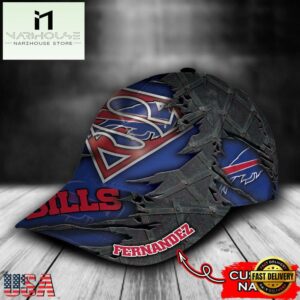Custom Name NFL Buffalo Bills Superman All Over Print 3D Classic Cap