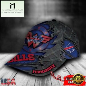 Custom Name NFL Buffalo Bills Wonder Woman All Over Print 3D Classic Cap
