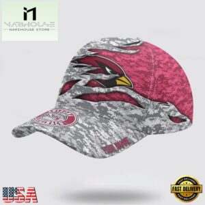 Custom Name NFL Cardinals Camo US Classic Baseball Cap