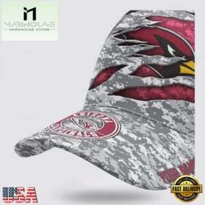 Custom Name NFL Cardinals Camo US Classic Baseball Cap