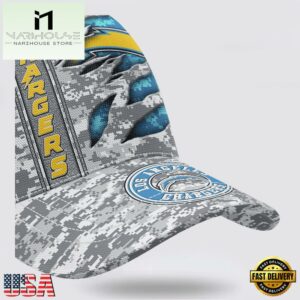 Custom Name NFL Chargers Camo US Classic Baseball Cap