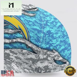Custom Name NFL Chargers Camo US Classic Baseball Cap