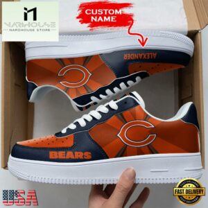 Custom Name NFL Chicago Bears Custom Air Force 1 Shoes For Fans