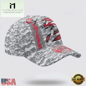 Custom Name NFL Chiefs Camo US Classic Baseball Cap