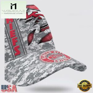 Custom Name NFL Chiefs Camo US Classic Baseball Cap