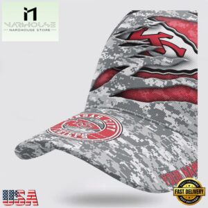 Custom Name NFL Chiefs Camo US Classic Baseball Cap