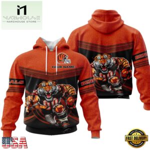 Custom Name NFL Cincinnati Bengals Mascot All Over Print Hoodie Shirt