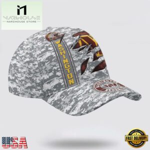 Custom Name NFL Commanders Camo US Classic Baseball Cap