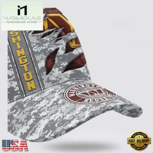 Custom Name NFL Commanders Camo US Classic Baseball Cap