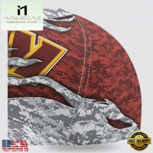 Custom Name NFL Commanders Camo US Classic Baseball Cap