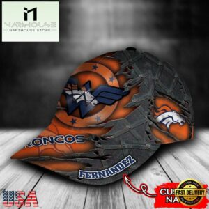 Custom Name NFL Denver Broncos Wonder Woman All Over Print 3D Classic Cap