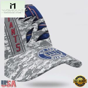 Custom Name NFL Giants Camo US Classic Baseball Cap
