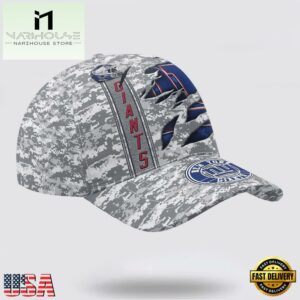 Custom Name NFL Giants Camo US Classic Baseball Cap