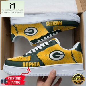 Custom Name NFL Green Bay Packers Air Force 1