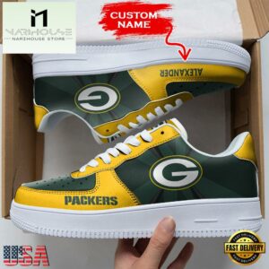 Custom Name NFL Green Bay Packers Custom Air Force 1 Shoes For Fans