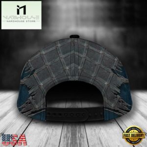 Custom Name NFL Houston Texans Batman Logo All Over Print - Navy 3D Classic Cap