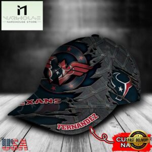 Custom Name NFL Houston Texans Wonder Woman All Over Print 3D Classic Cap