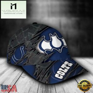 Custom Name NFL Indianapolis Colts Batman All Over Print 3D Classic Cap