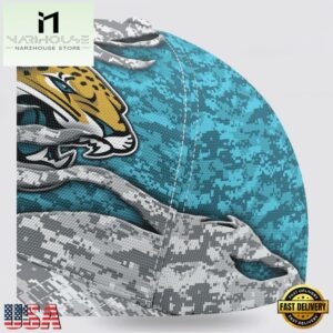 Custom Name NFL Jaguars Camo US Classic Baseball Cap