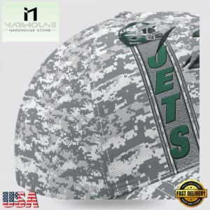 Custom Name NFL Jets Camo US Classic Baseball Cap