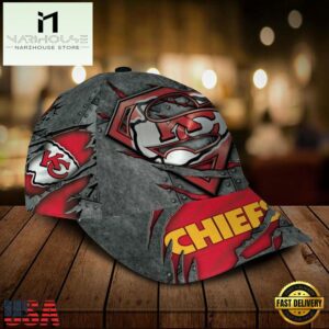 Custom Name NFL Kansas City Chiefs Superman All Over Print 3D Classic Cap