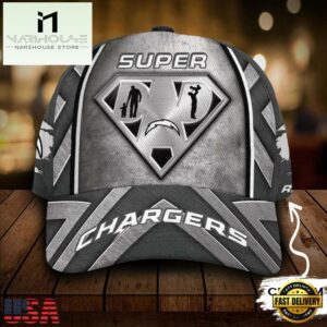 Custom Name NFL Los Angeles Chargers Superman Dad All Over Print 3D Classic Cap
