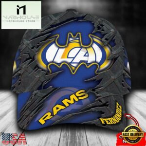 Custom Name NFL Los Angeles Rams Batman All Over Print 3D Classic Cap