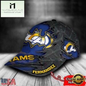 Custom Name NFL Los Angeles Rams Batman All Over Print 3D Classic Cap