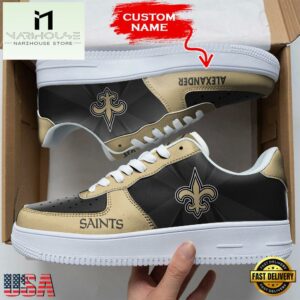 Custom Name NFL New Orleans Saints Custom Air Force 1 Shoes For Fans