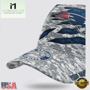 Custom Name NFL Patriots Camo US Classic Baseball Cap